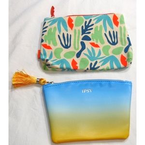 4/$25 Lot of‎ 2 Ipsy Cosmetic Bags